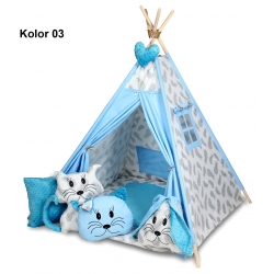 Namiot TIPI TEEPEE 4 poduszeczki zawieszka+mata